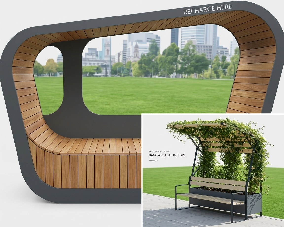 Mobiliers urbains créatifs et inclusifs