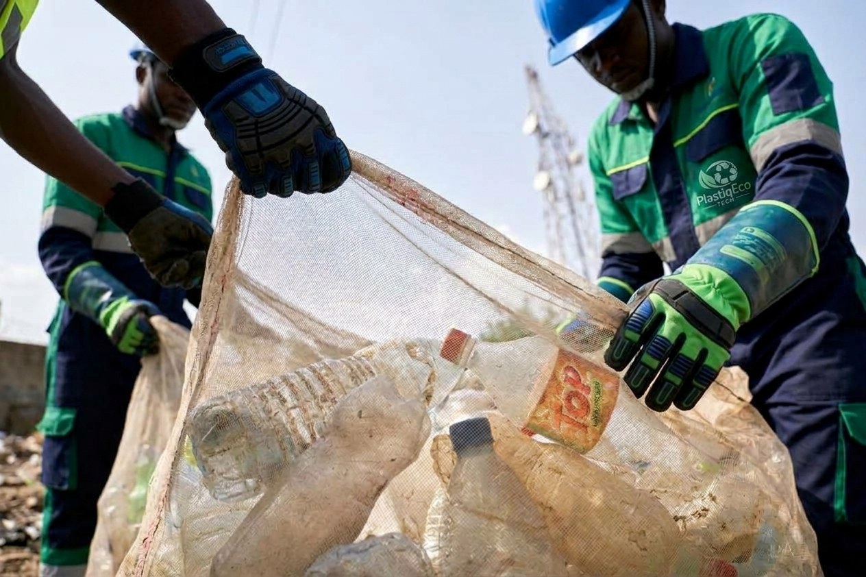 Déchets plastiques collectés pour PlastiCash